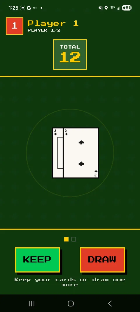 Splitting a bill with a casino mini-game